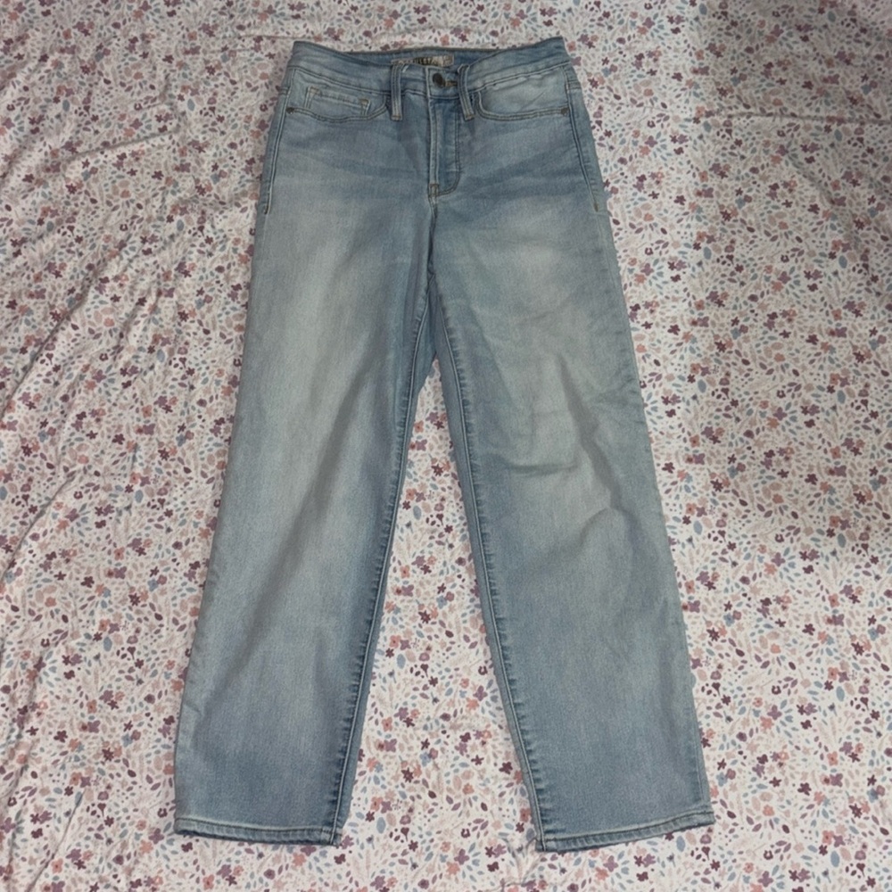 Athleta Sculptek Straight Leg Ankle Jean Light Wash | size 0